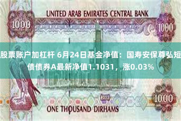 股票账户加杠杆 6月24日基金净值：国寿安保尊弘短债债券A最新净值1.1031，涨0.03%