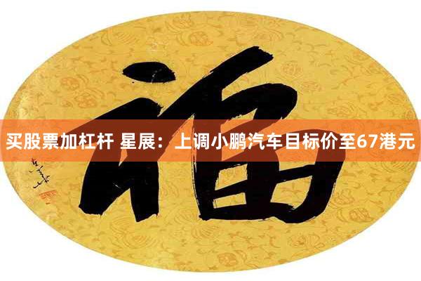 买股票加杠杆 星展：上调小鹏汽车目标价至67港元