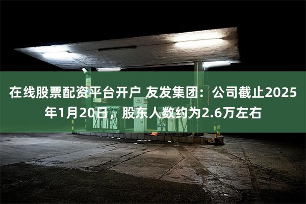 在线股票配资平台开户 友发集团：公司截止2025年1月20日，股东人数约为2.6万左右